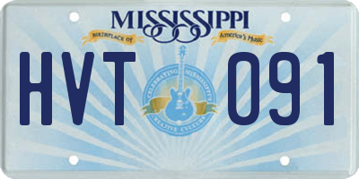 MS license plate HVT091