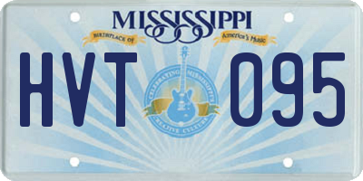 MS license plate HVT095