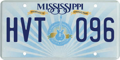 MS license plate HVT096