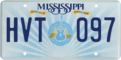 MS license plate HVT097