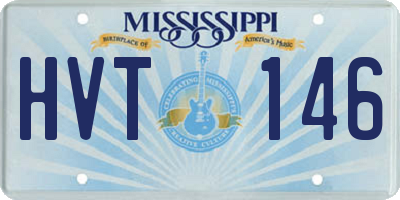MS license plate HVT146