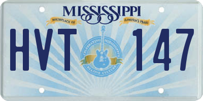 MS license plate HVT147