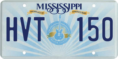 MS license plate HVT150