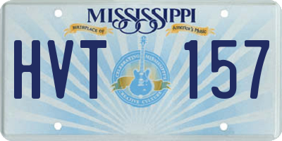 MS license plate HVT157