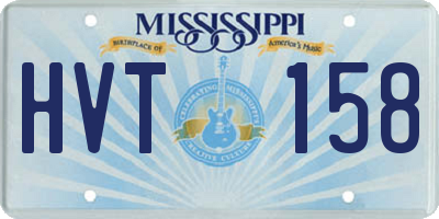 MS license plate HVT158