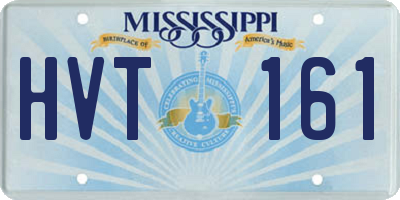 MS license plate HVT161