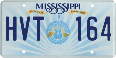 MS license plate HVT164