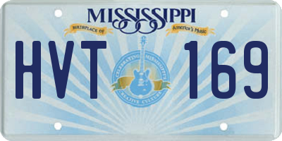 MS license plate HVT169