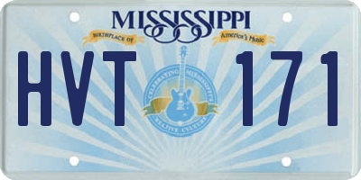 MS license plate HVT171