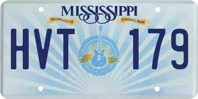 MS license plate HVT179