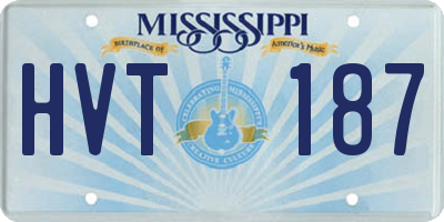 MS license plate HVT187