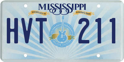 MS license plate HVT211