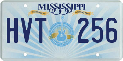 MS license plate HVT256
