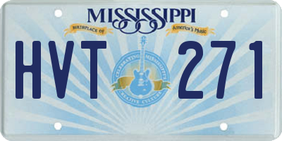 MS license plate HVT271