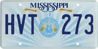MS license plate HVT273