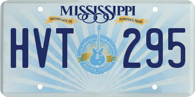 MS license plate HVT295