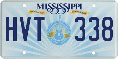 MS license plate HVT338