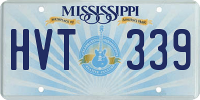 MS license plate HVT339