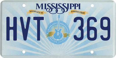 MS license plate HVT369