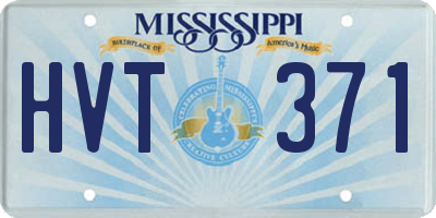MS license plate HVT371