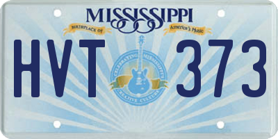 MS license plate HVT373