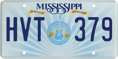 MS license plate HVT379