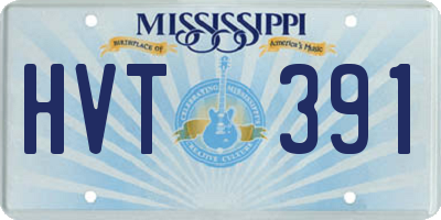 MS license plate HVT391
