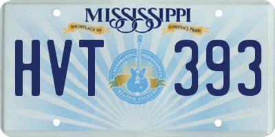 MS license plate HVT393