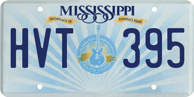 MS license plate HVT395