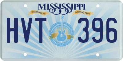 MS license plate HVT396