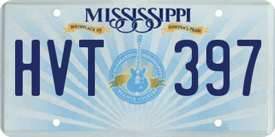 MS license plate HVT397