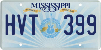 MS license plate HVT399