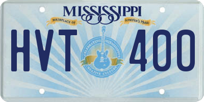 MS license plate HVT400