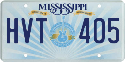 MS license plate HVT405