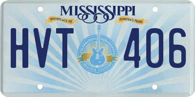 MS license plate HVT406