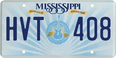 MS license plate HVT408