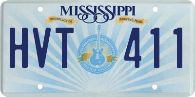 MS license plate HVT411