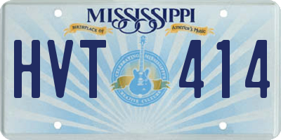 MS license plate HVT414