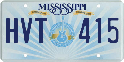 MS license plate HVT415