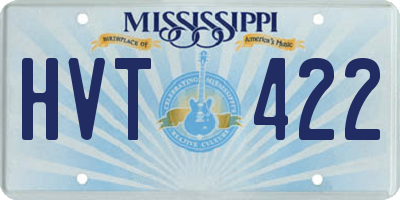 MS license plate HVT422