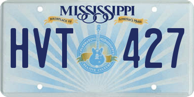 MS license plate HVT427