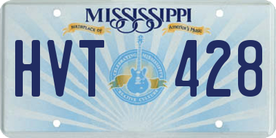 MS license plate HVT428