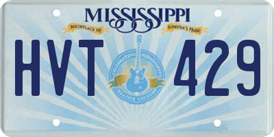 MS license plate HVT429