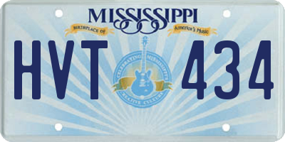 MS license plate HVT434