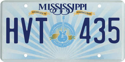MS license plate HVT435