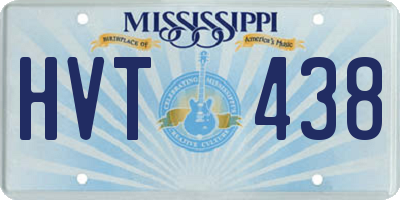 MS license plate HVT438