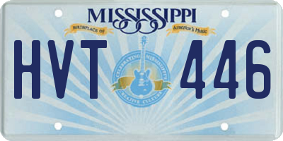 MS license plate HVT446