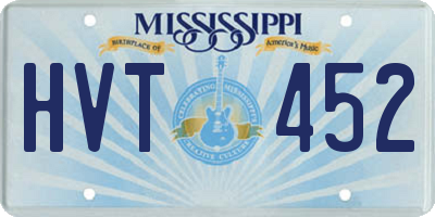 MS license plate HVT452