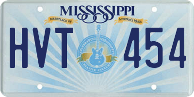 MS license plate HVT454