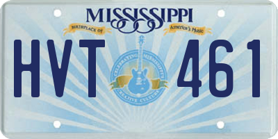 MS license plate HVT461